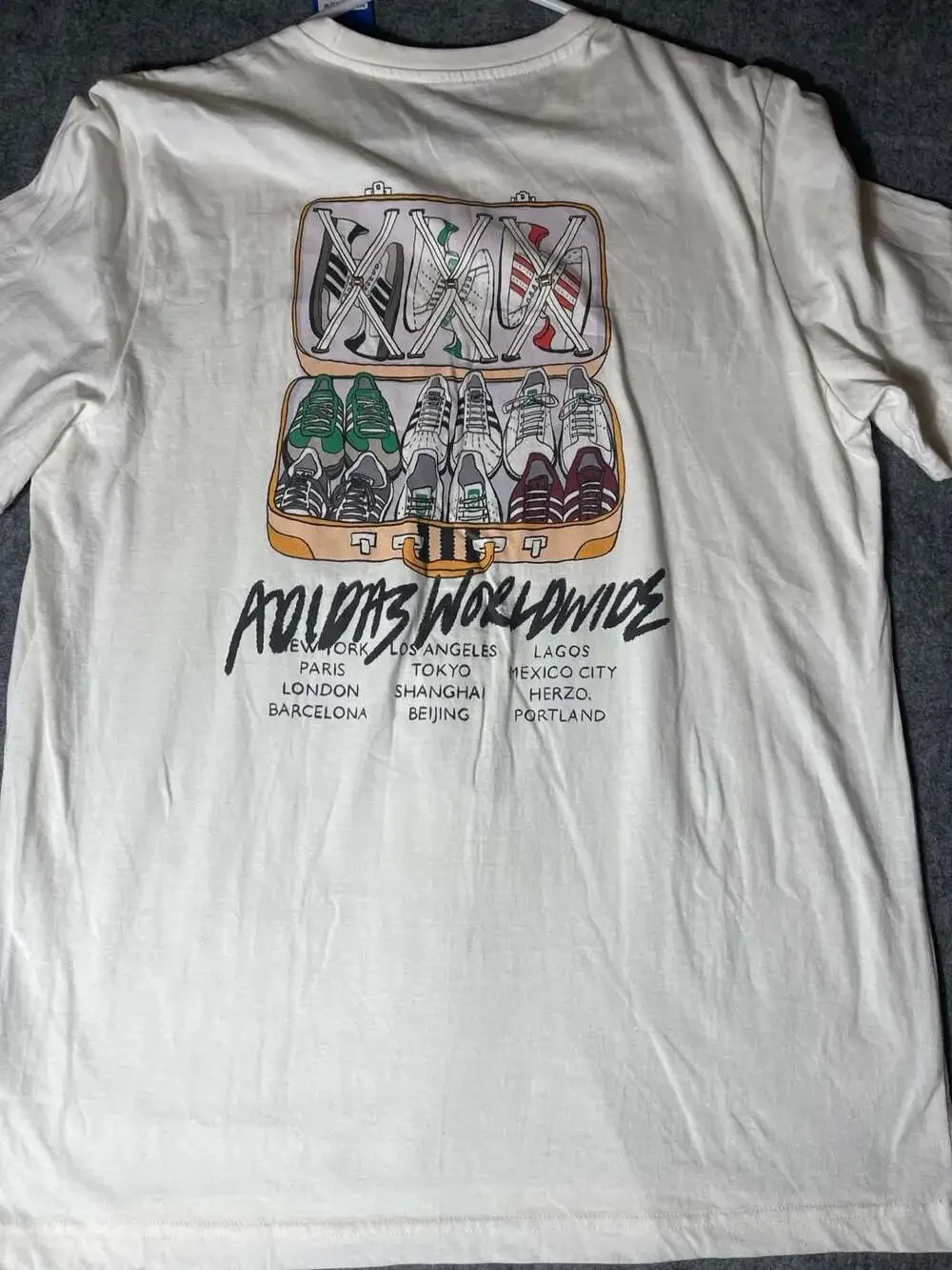 Adidas Originals 'Sneaker Case' Graphic T-Shirt White